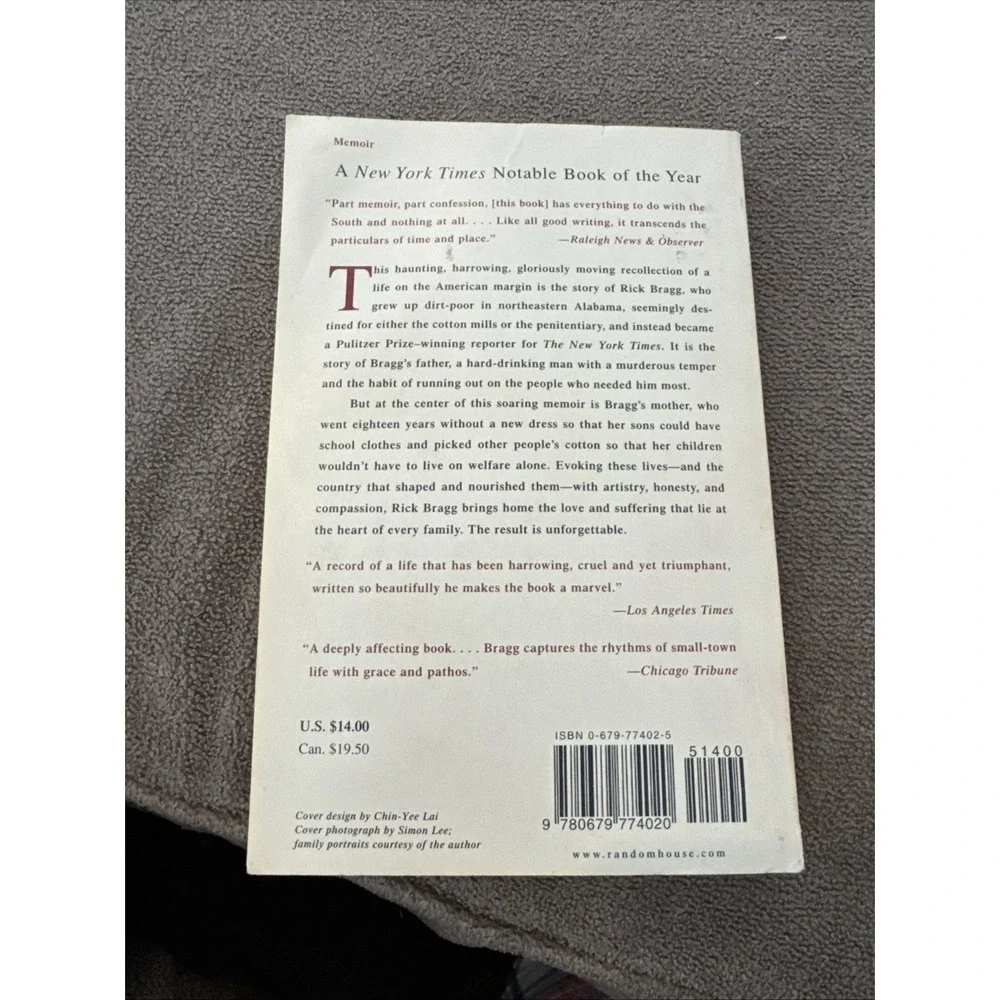 All over but the Shoutin' A Memoir by Rick Bragg 1997 Paperback (TD)